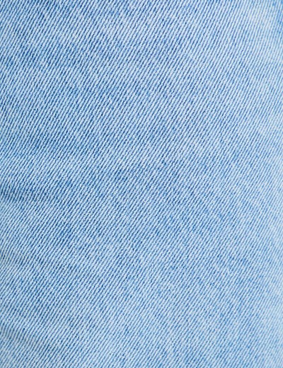 Jean wide leg d&eacute;tails clout&eacute;s denim bleach femme