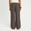 Pantalon large &eacute;lastiqu&eacute; marron chocolat femme