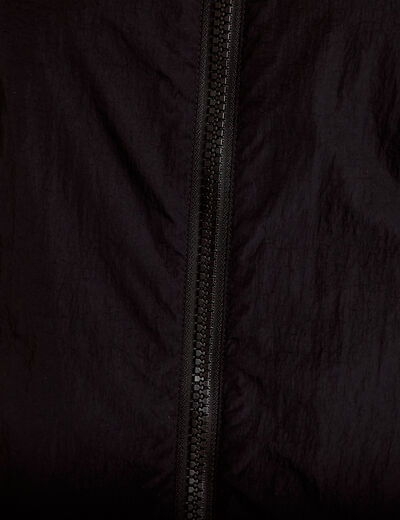 Veste r&eacute;versible effet polaire noir femme