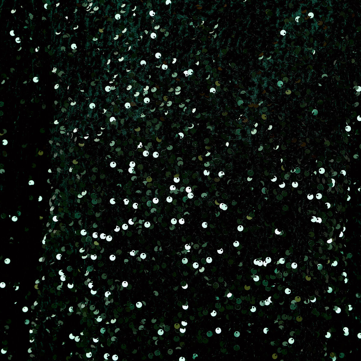 Robe &agrave; sequins dos nou&eacute; vert fonc&eacute; femme