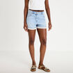 Short en jean denim bleach femme