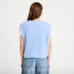 Gilet sans manches effet polaire bleu clair femme