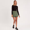 Jupe-short droite noir femme