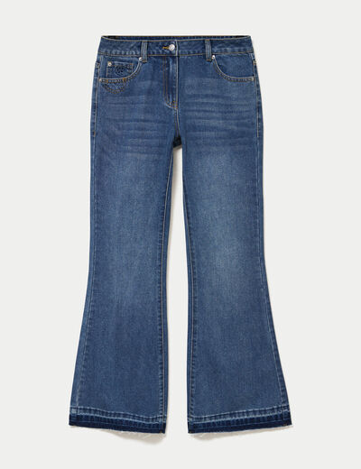 Jean bootcut taille standard denim stone femme