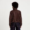 Veste oversize manches longues marron chocolat femme