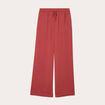 Pantalon large fluide vieux rose femme