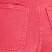 Jean bootcut cropped taille haute rose framboise femme