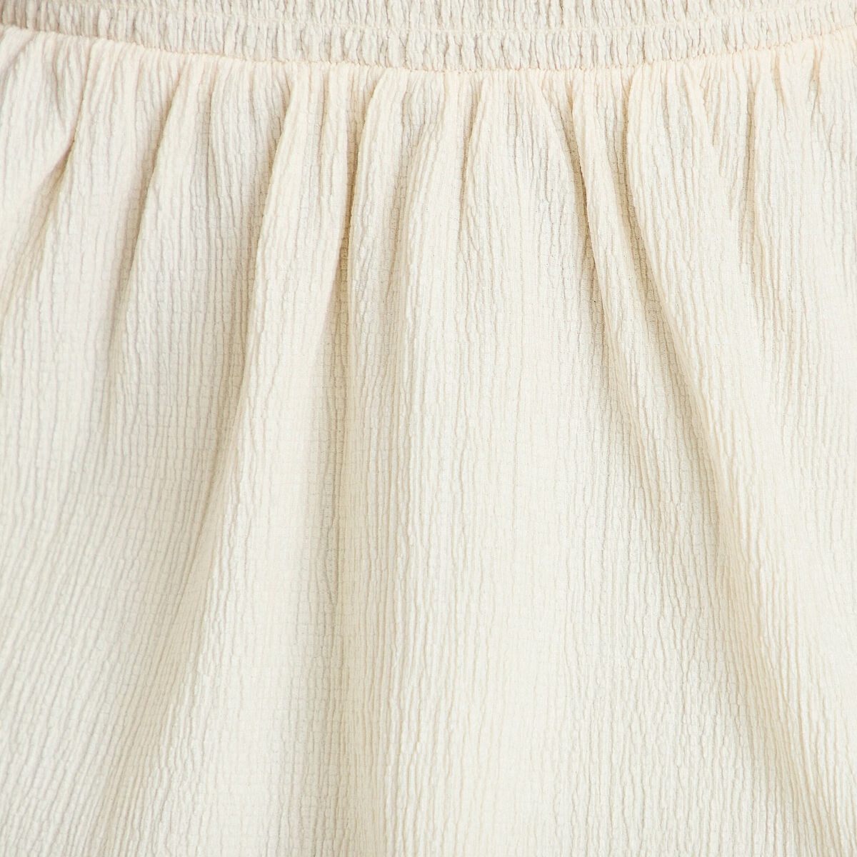 D&eacute;bardeur d&eacute;tail crochet ecru femme
