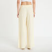 Pantalon large jaune pastel femme
