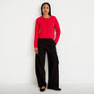 Pantalon bootcut taille standard noir femme