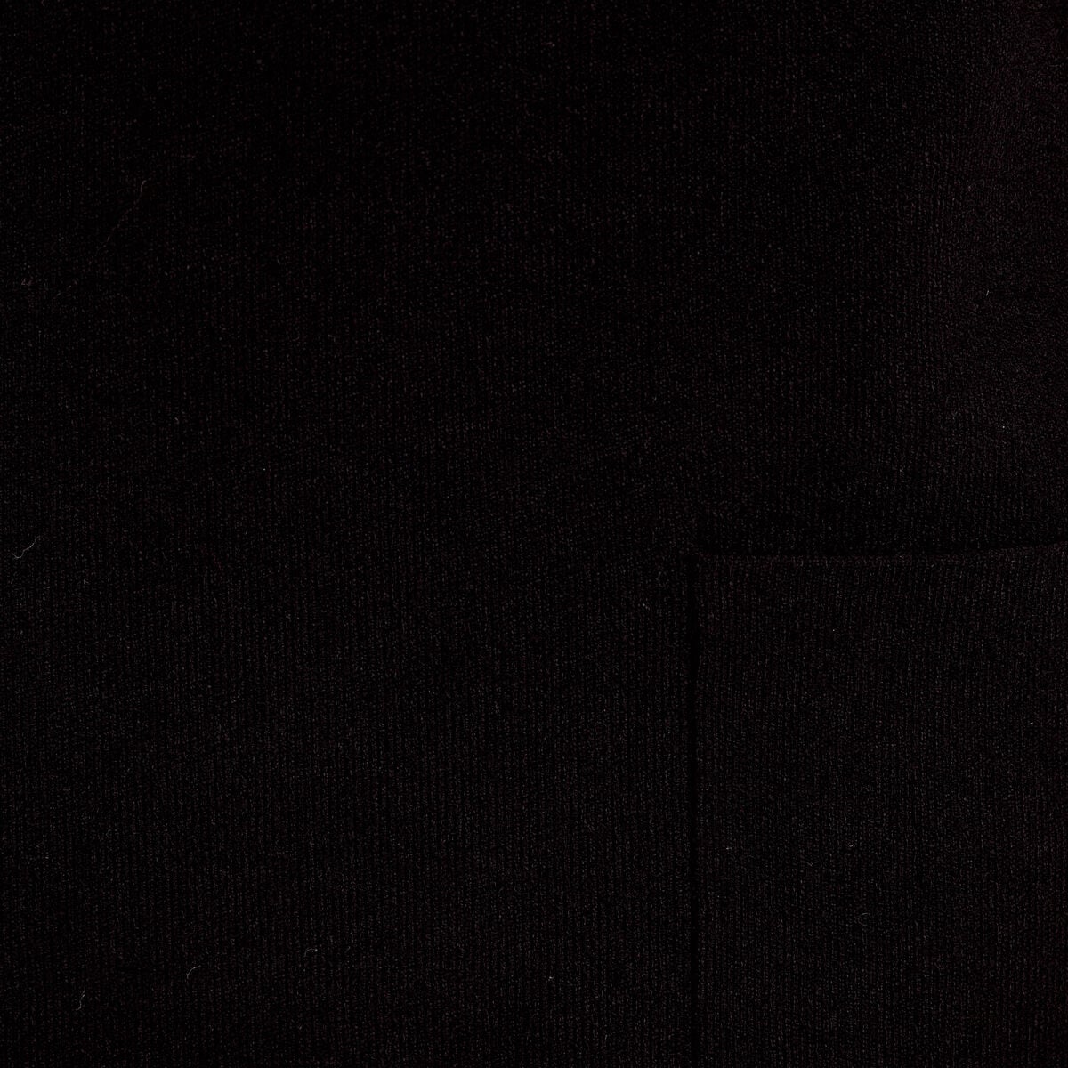Robe manches longues col montant noir femme