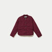 Veste ample manches longues bordeaux femme