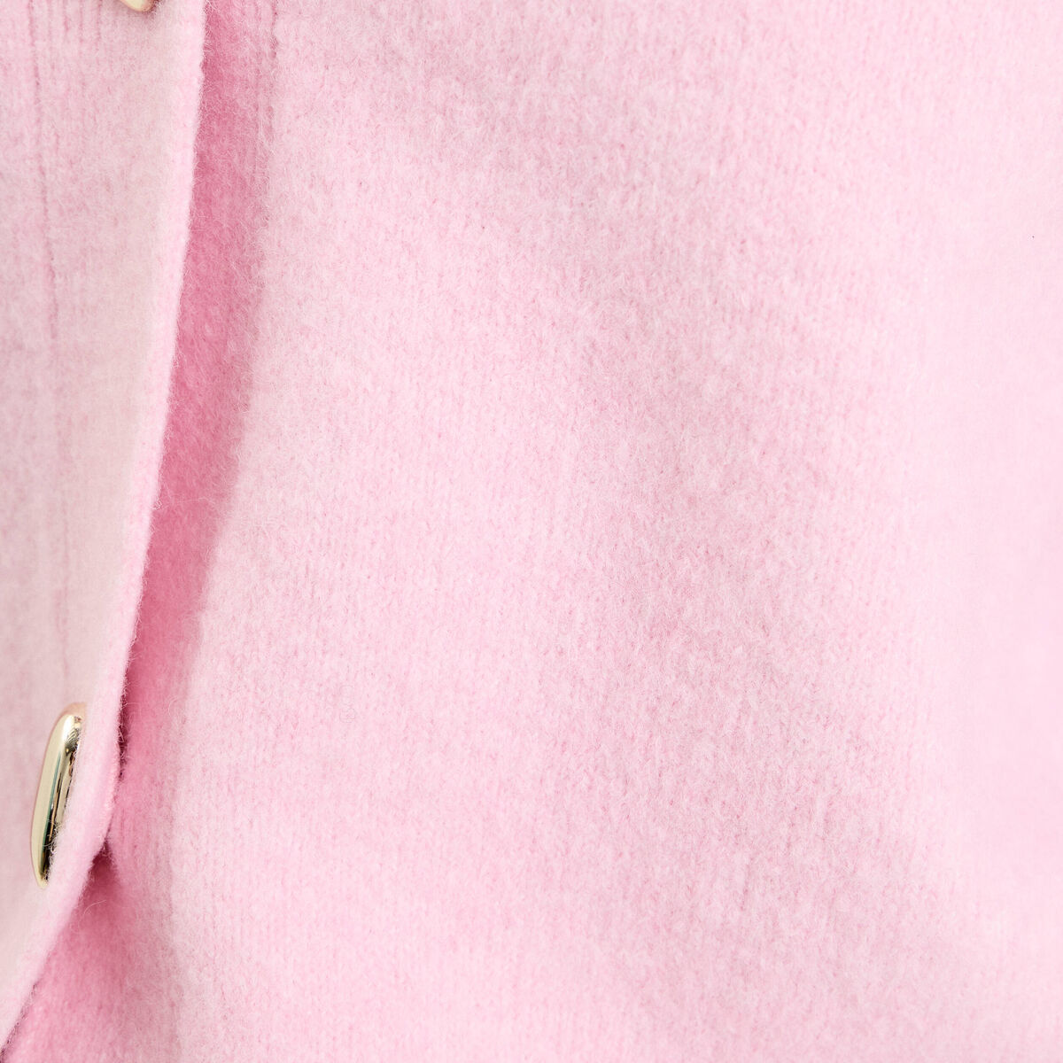 Gilet boutons coeur rose poudr&eacute;e femme