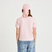 Pull ample manches courtes rose clair femme