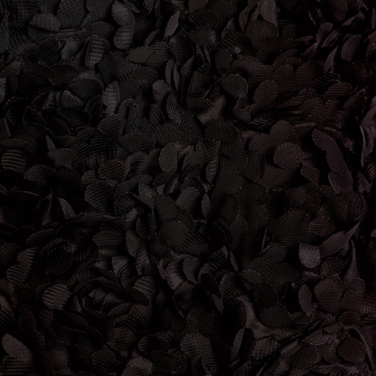 Bustier cropped fleurs en relief noir femme