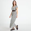 Robe longue &eacute;vas&eacute;e noir femme