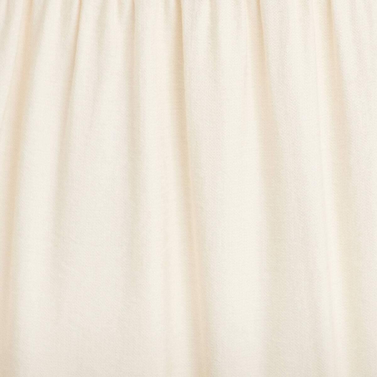 Jupon &eacute;vas&eacute; taille haute ecru femme