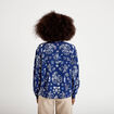 Blouse droite bleu marine femme