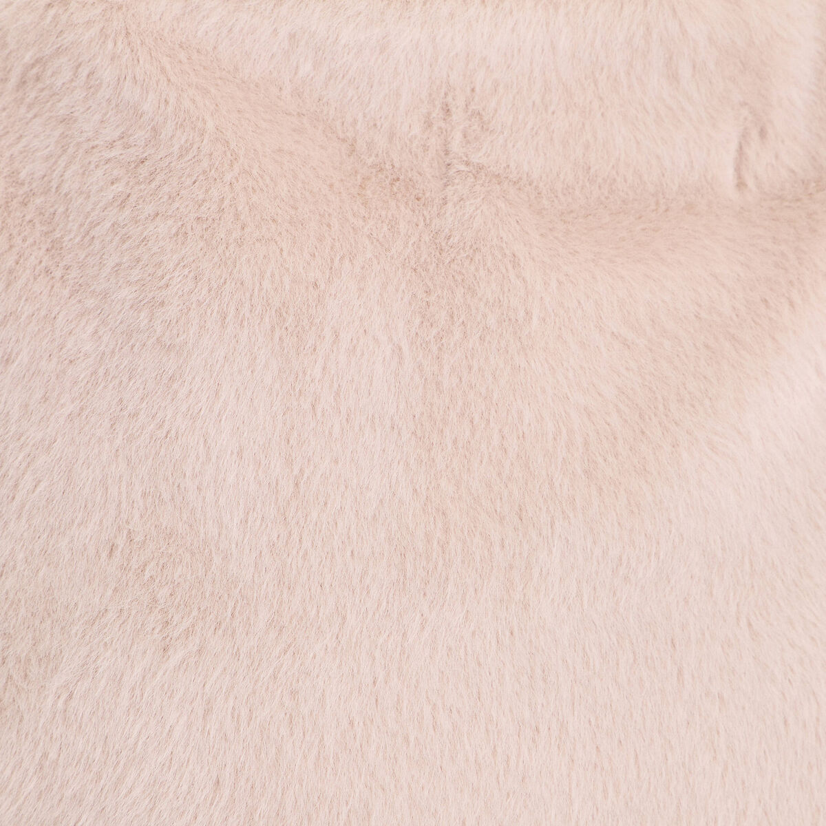Jupe droite fausse fourrure sable femme