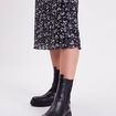 Jupe droite noir femme