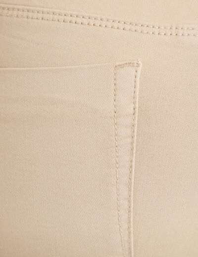 Pantacourt taupe femme