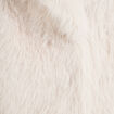 Manteau fausse fourrure ivoire femme