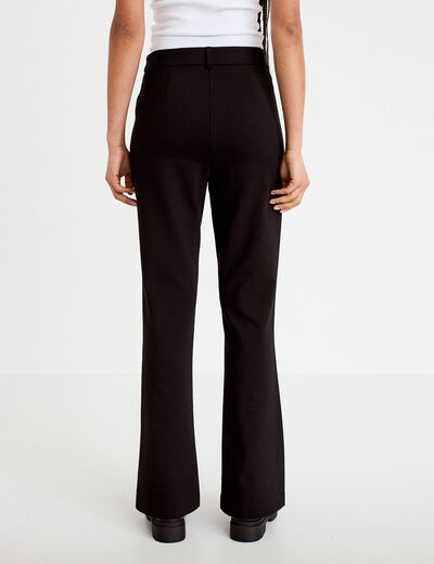 Pantalon bootcut taille standard noir femme