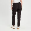 Pantalon cigarette ceintur&eacute; noir femme