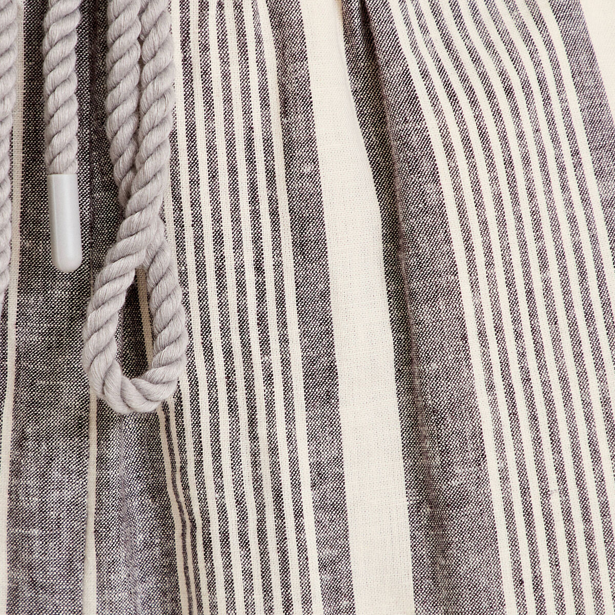 Short regular contenant du lin blanc femme