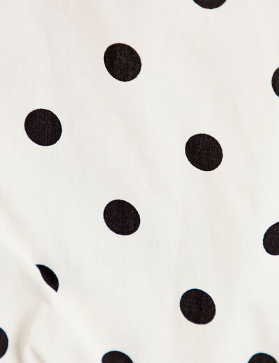 Blouse ample sans manches dos d&eacute;collet&eacute; blanc femme