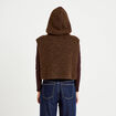 Cache-cou marron fonc&eacute; femme