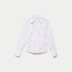 Chemise cintr&eacute;e manches longues ecru femme