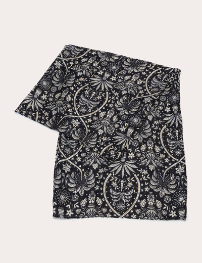 Foulard noir femme