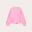 Pull col v manches longues rose femme