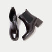 Bottines &agrave; talon marron femme