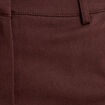 Pantalon bootcut &agrave; pont marron fonc&eacute; femme
