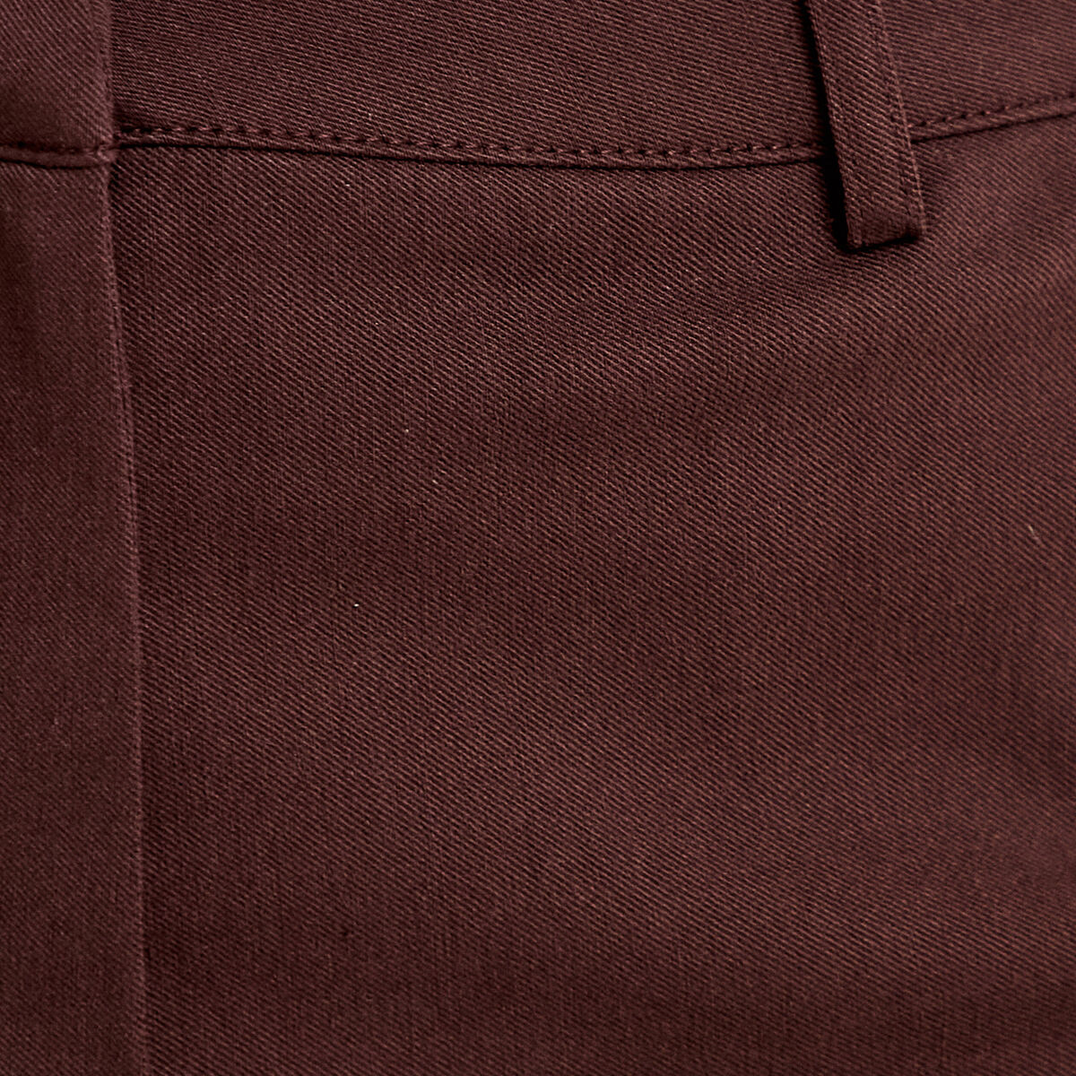 Pantalon bootcut &agrave; pont marron fonc&eacute; femme