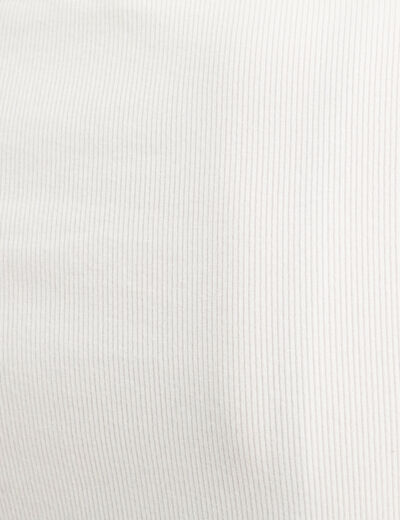 Gilet manches longues c&ocirc;tel&eacute; ecru femme