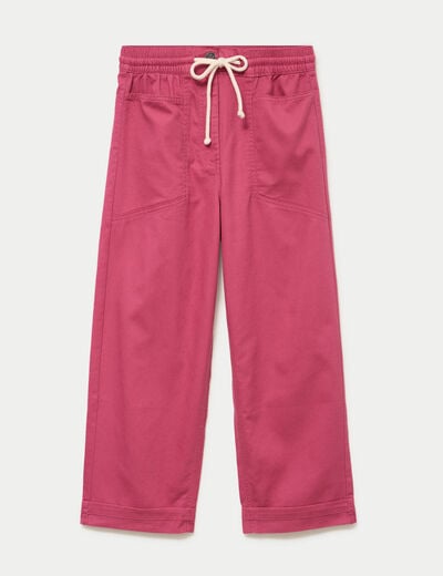 Pantalon droit taille standard prune femme