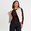 Gilet r&eacute;versible sans manches ivoire femme