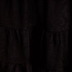 Robe courte &eacute;vas&eacute;e en dentelle col v noir femme