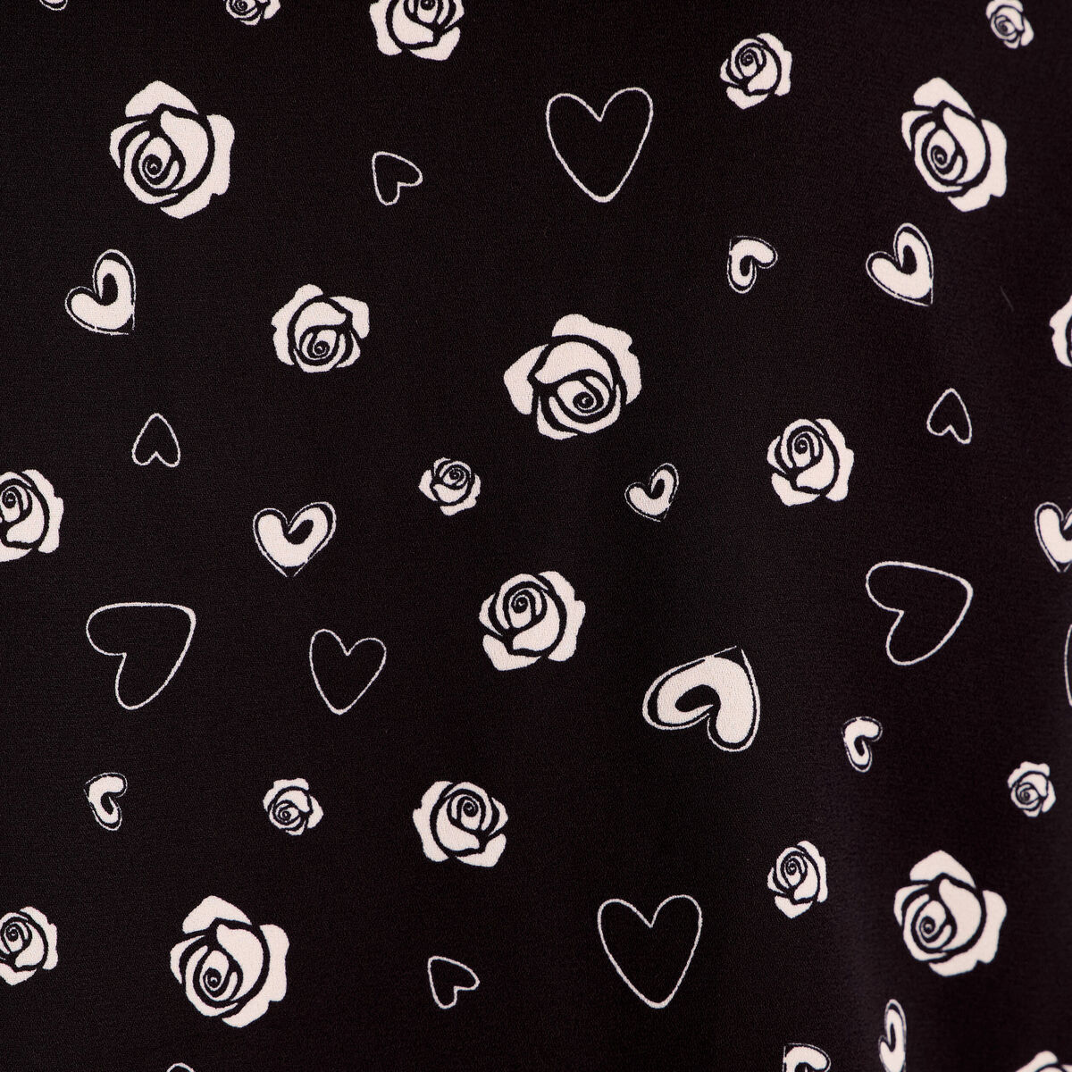 Blouse courte taille smock&eacute;e noir femme