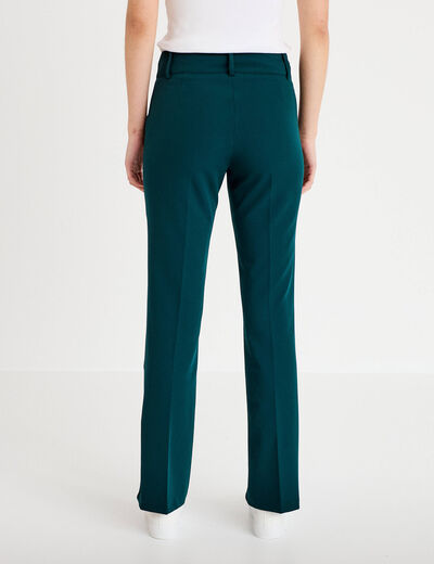 Pantalon flare vert fonc&eacute; femme