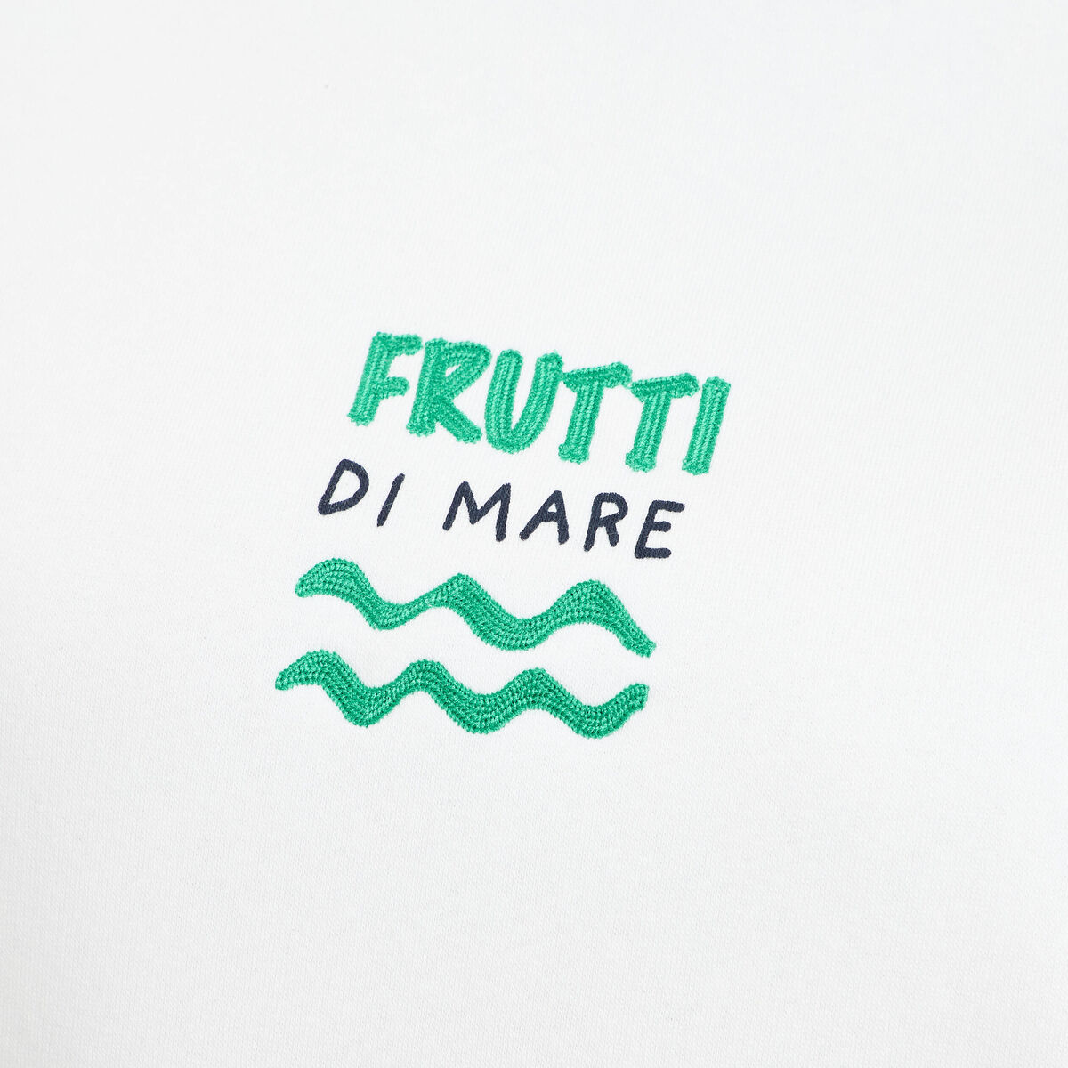 Sweat oversize print dos ecru femme