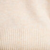 Pull col bateau beige femme