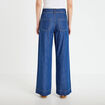 Jean wide leg taille standard denim stone femme