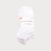 Lot de 5 paires de chaussettes unies ecru femme