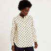 Chemise oversize manches longues blanc femme