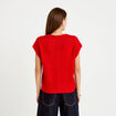 Gilet sans manches rouge femme