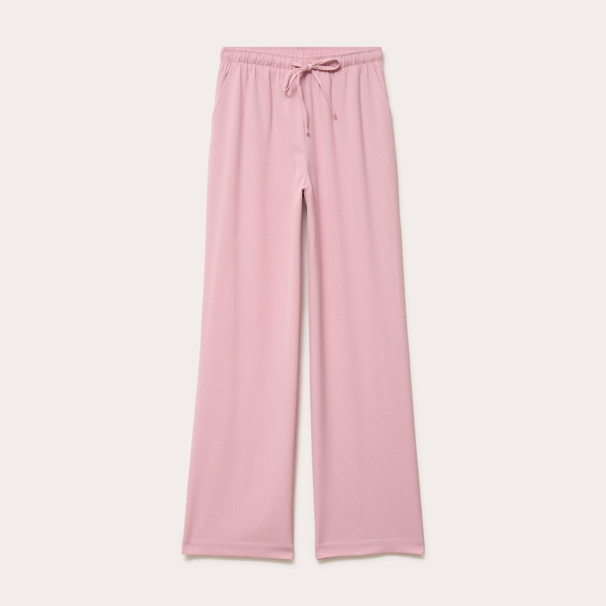 Pantalon large vieux rose femme